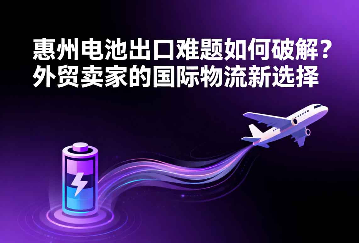 惠州電池出口難題如何破解？外貿(mào)賣家的國(guó)際物流新選擇
