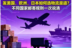 發美國、歐洲、日本如何選物流渠道？不同國家郵寄規則一次說清