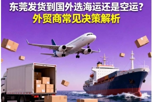 東莞發(fā)貨到國(guó)外選海運(yùn)還是空運(yùn)？外貿(mào)商常見(jiàn)決策解析